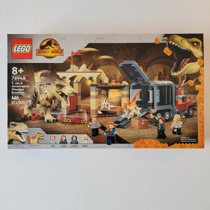 LEGO JURASSIC PARK 76948- T. rex & Atrociraptor Dinosaur Breakout, brand new